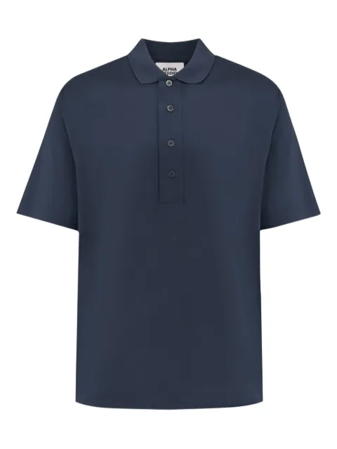 ALPHA STUDIO buttoned short-sleeve polo shirt