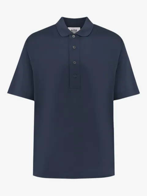 ALPHA STUDIO playera tipo polo con botones