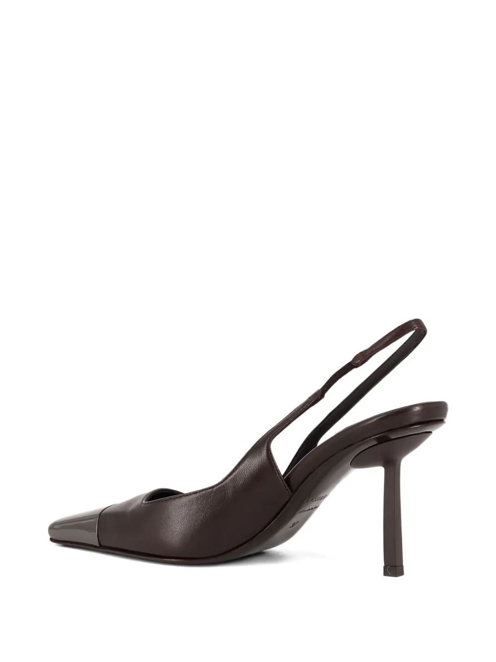 Le Silla Slingback Metallic-toe Pumps In Brown