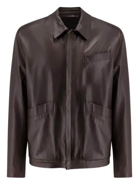 Salvatore Santoro zipped-cuff leather jacket