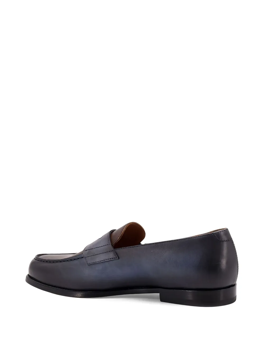 Doucal's Leren penny loafers Blauw