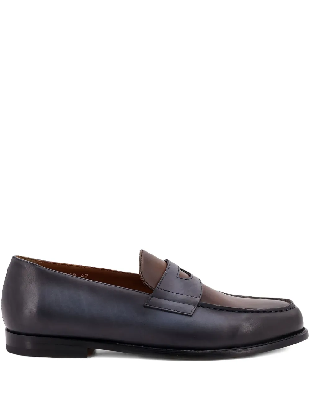 Doucal's Mocassini penny in pelle - Blu