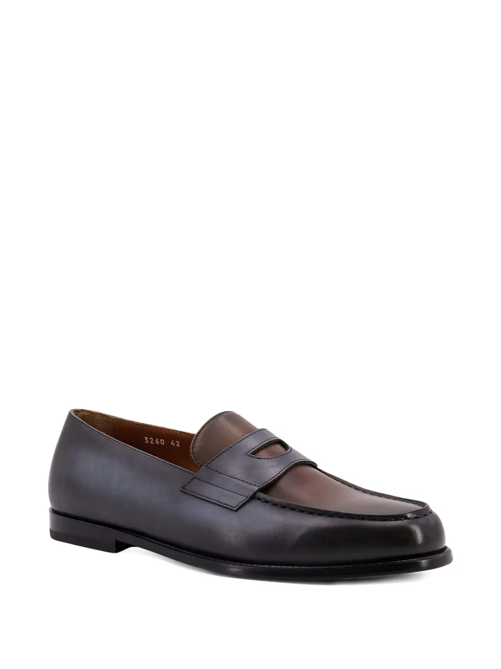 Doucal's Leren penny loafers Blauw