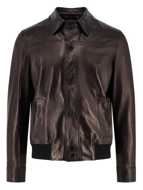 Salvatore Santoro buttoned leather jacket