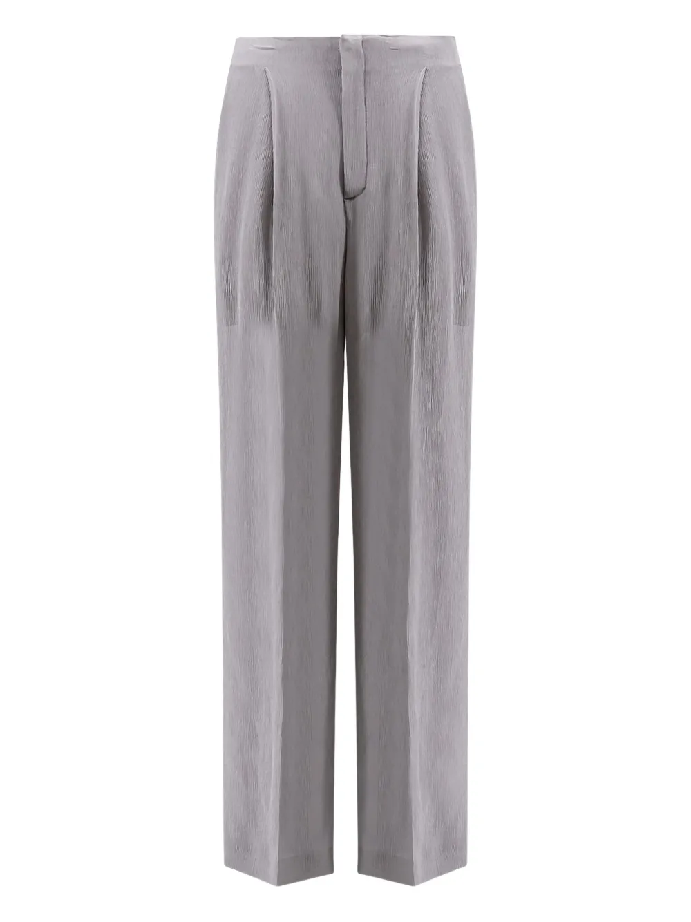Alberta Ferretti Dart Crepe Trousers In Purple