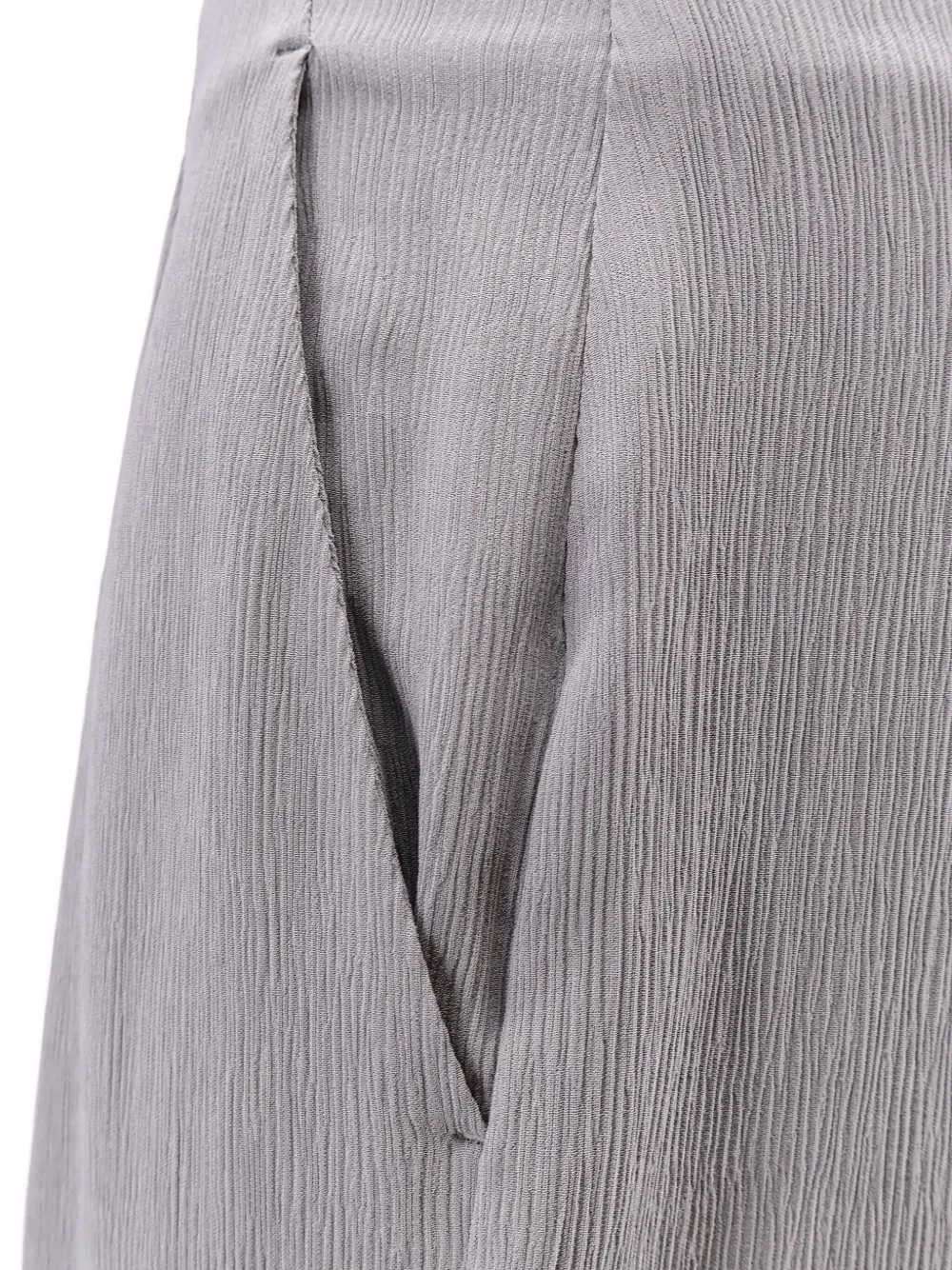 Alberta Ferretti Dart Crepe Trousers In Purple