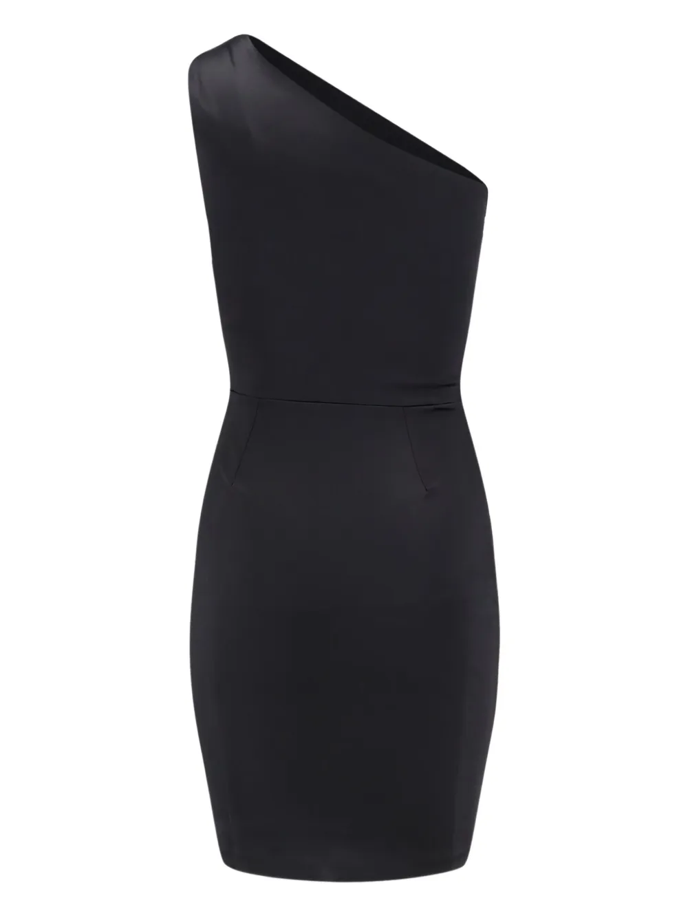 Chiara Boni La Petite Robe One-shoulder Draped Mini Dress In Black