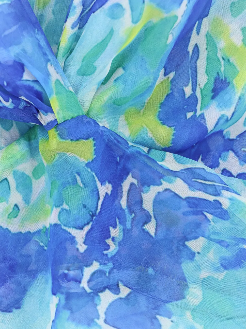 Chiara Boni La Petite Robe Long-sleeves V-neck Maxi Dress In Blue