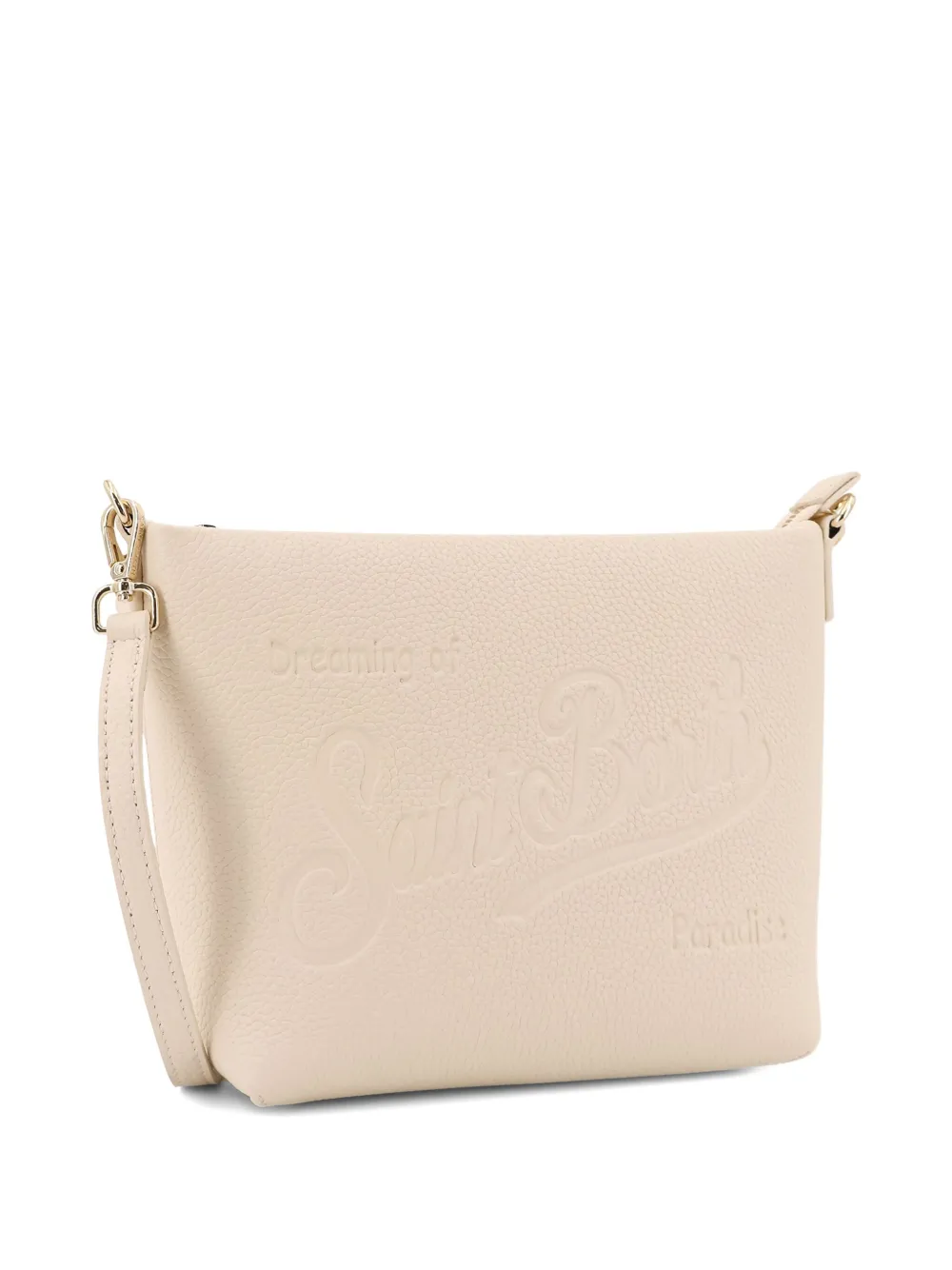 Mc2 Saint Barth Aline Leather Shoulder Bag In Neutral