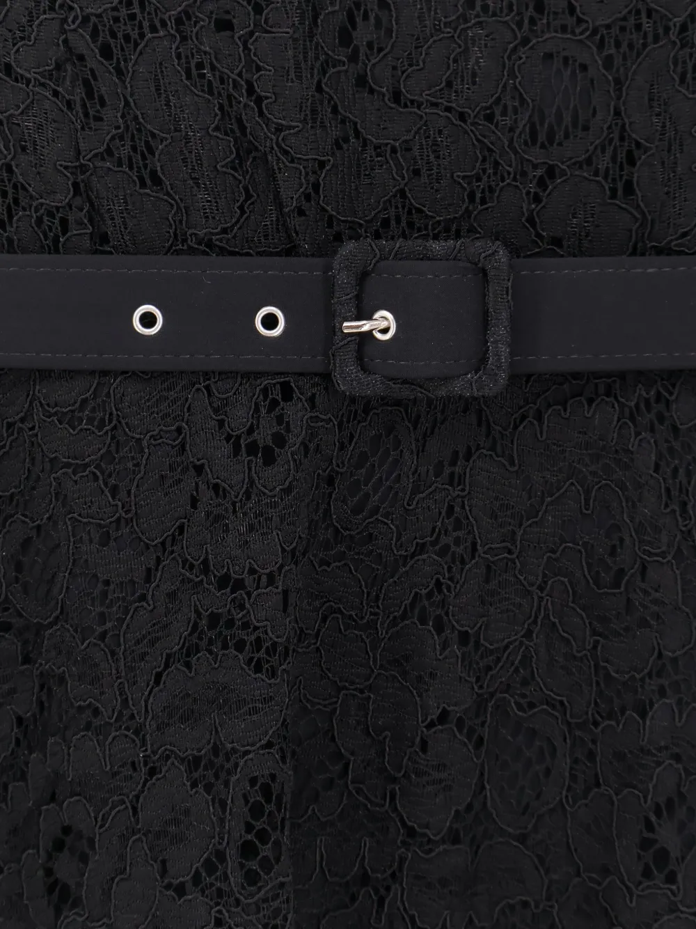 Chiara Boni La Petite Robe Ginogi Lace Midi Dress In Black