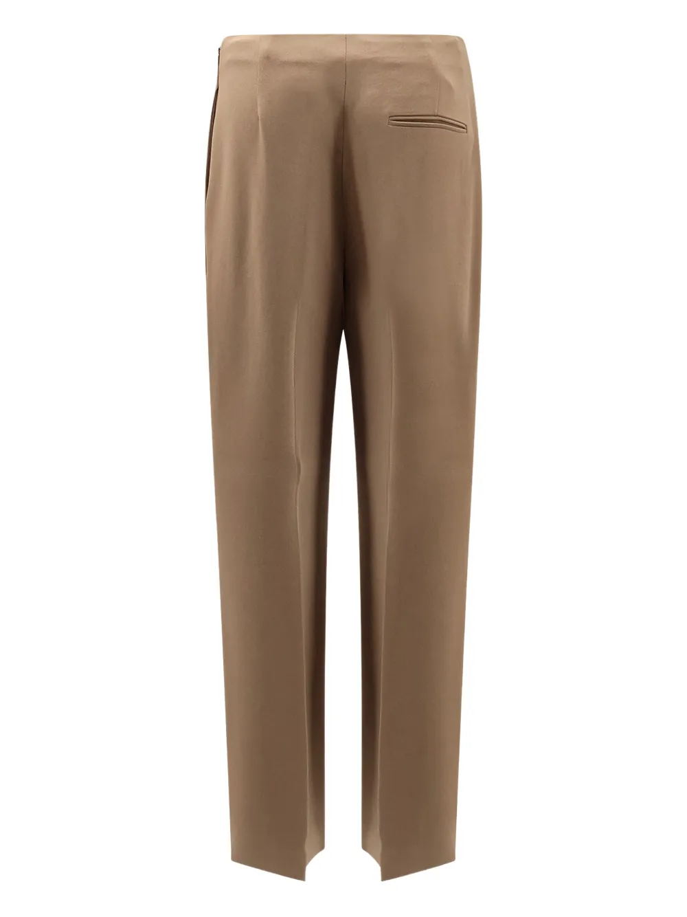 Alberta Ferretti jetted-pocket trousers - Bruin