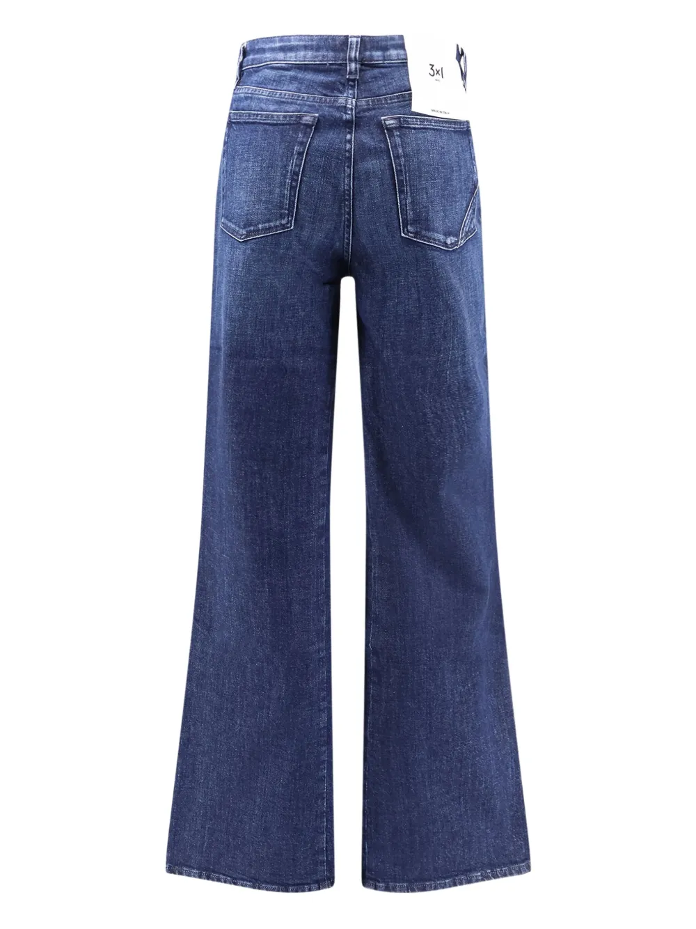 3x1 logo-patch jeans - Blauw