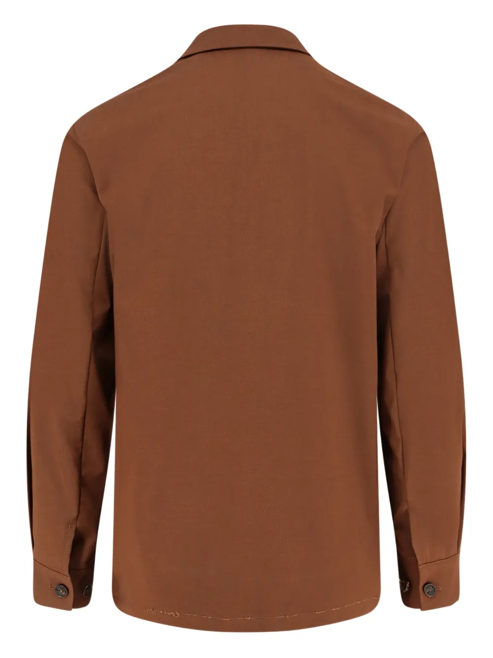 Hevo chest-pocket buttoned shirt - Bruin