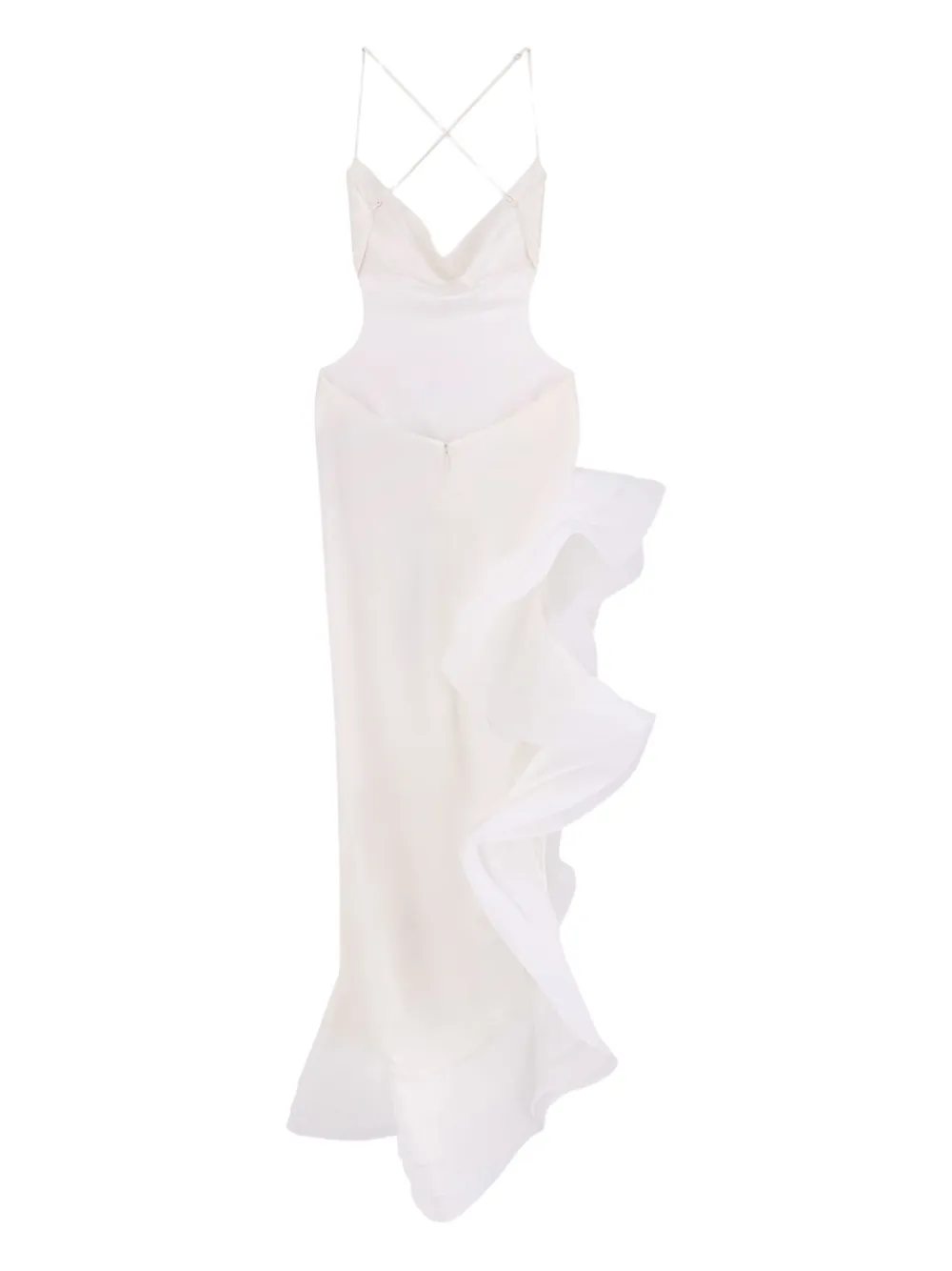 Retrofête Kailtin satin dress - Wit