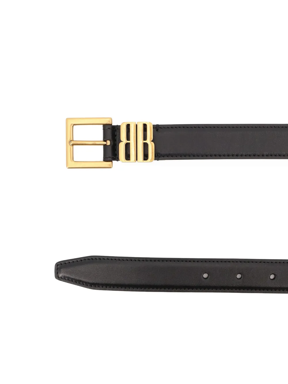 Balenciaga BB editor buckle belt - Zwart