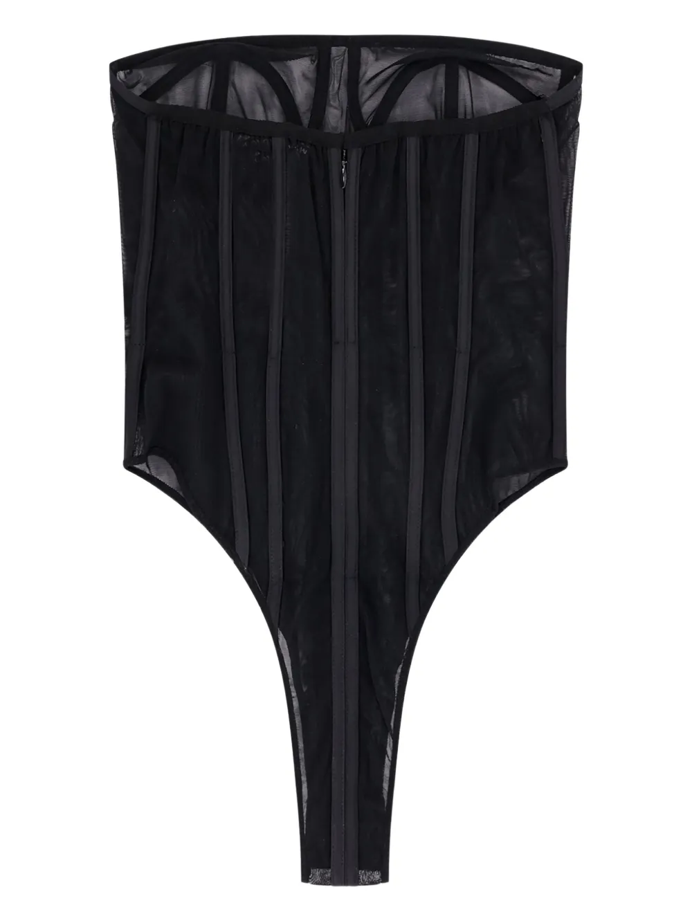 Mvp Wardrobe Strapless Bustier Top In Black