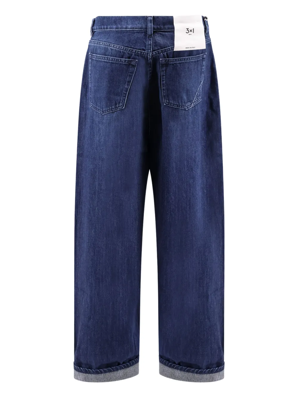 3x1 five-pocket boyfriend jeans - Blauw