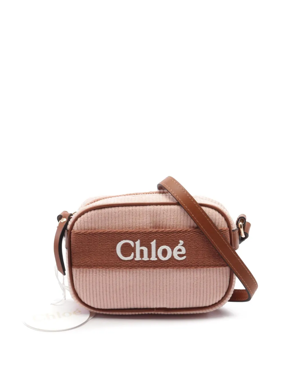 Chloé Pre-Owned 2010-2025 Kids Corduroy crossbody bag | Pink | Image 1