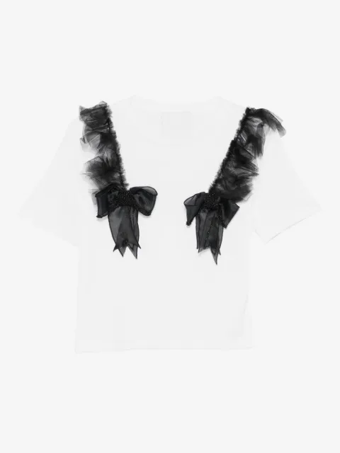 Loulou T-shirt med flæseudsmykning