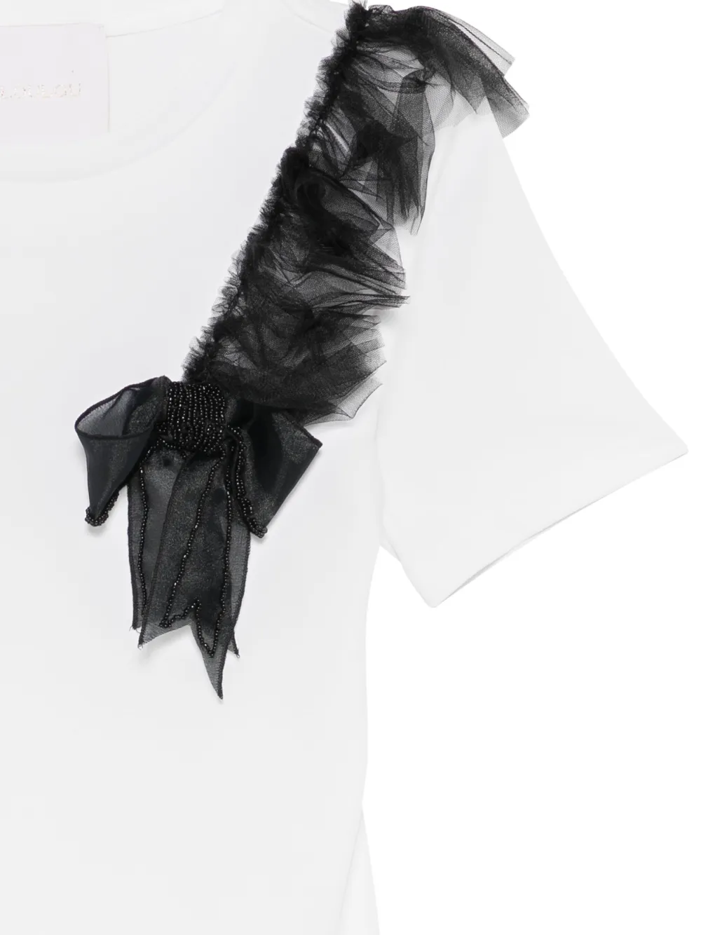 Loulou Studio Ruffled-embellishment T-shirt In White