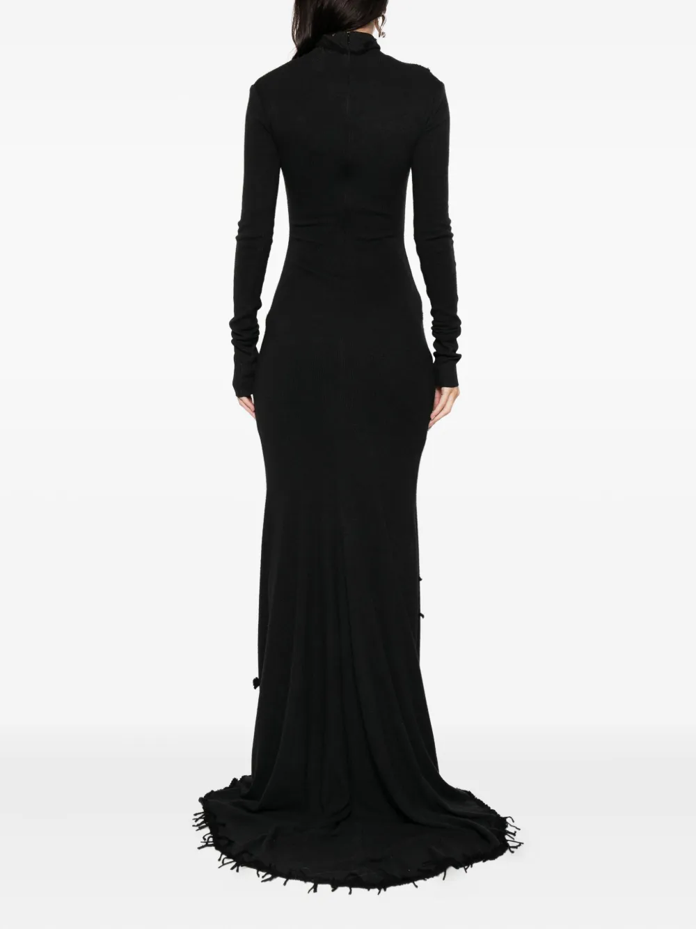 Loulou Studio Cut-out Embellished Maxi Dress In Black