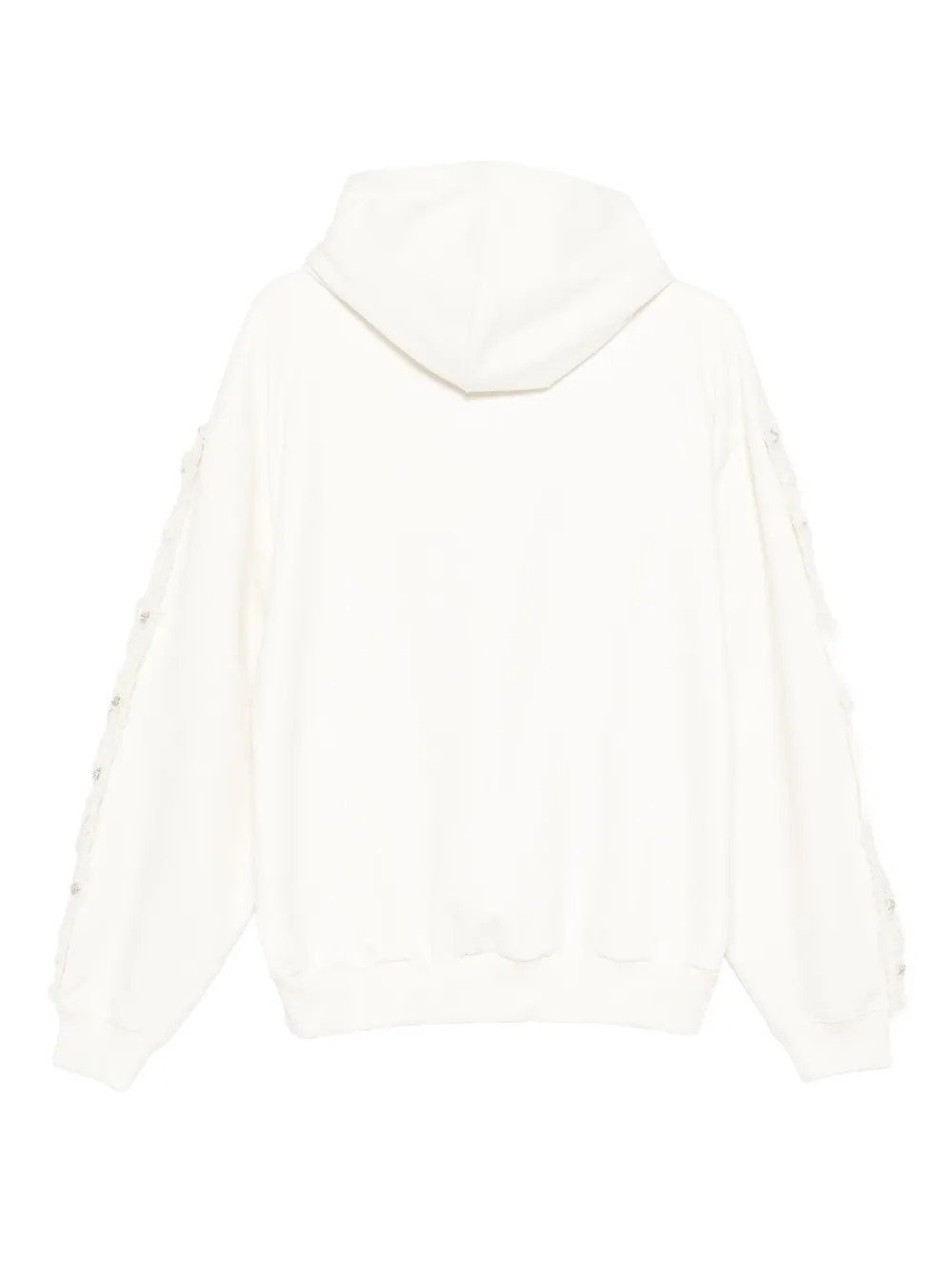 Loulou Hoodie met opgestikte zak - Beige