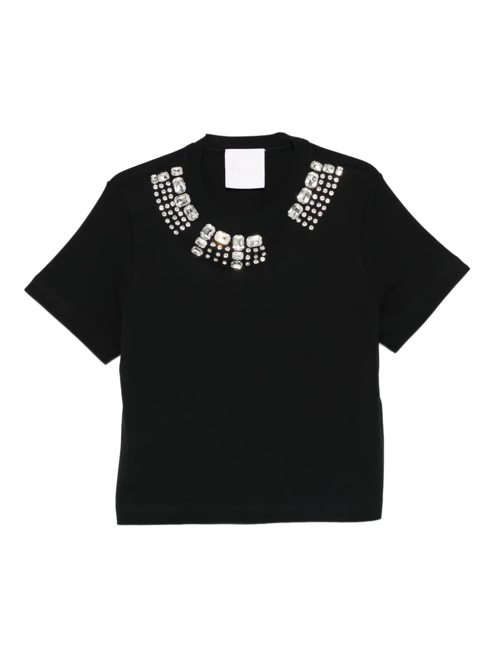 Loulou jewel-embellished T-shirt - Nero