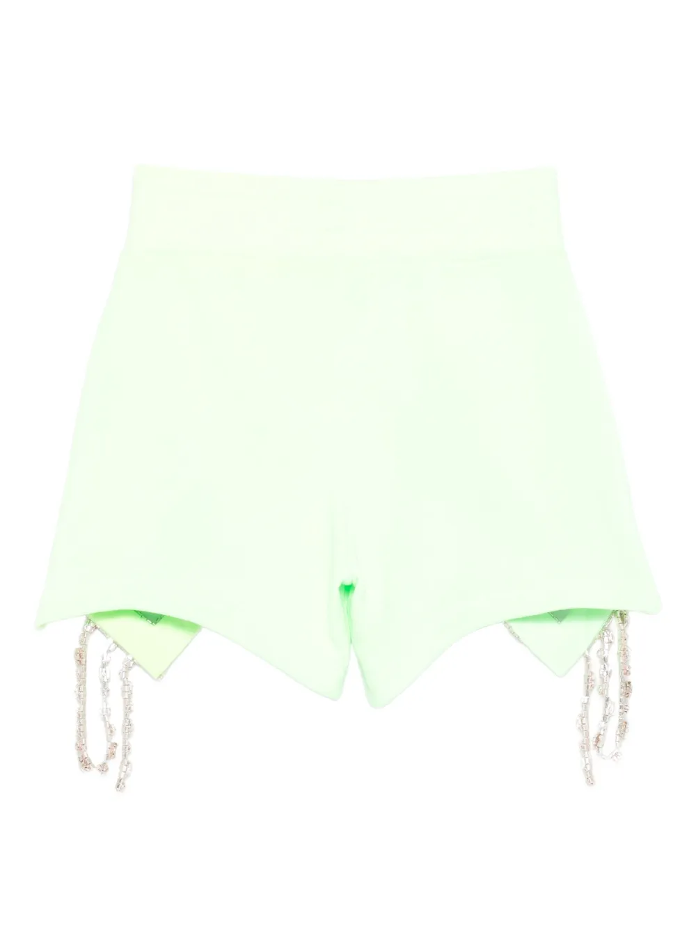 Loulou Studio Jewel-embellished Shorts In Green
