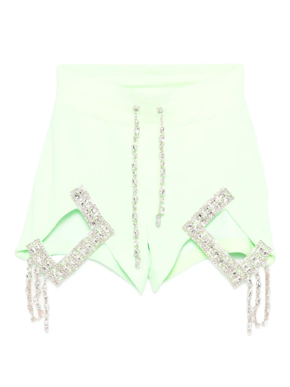 Loulou jewel-embellished shorts - Verde