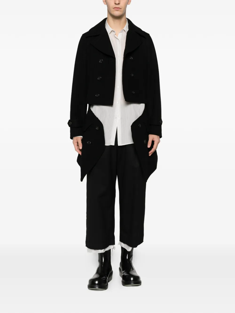 Black Comme Des Garçons double-breasted coat | Abrigos con doble botonadura | Image 2