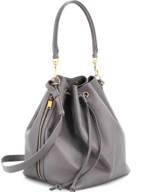 Saint Laurent Pre-Owned Emmanuelle Leather Large bucket bag