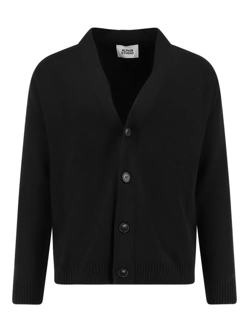 ALPHA STUDIO V-neck cardigan | noir | Image 1