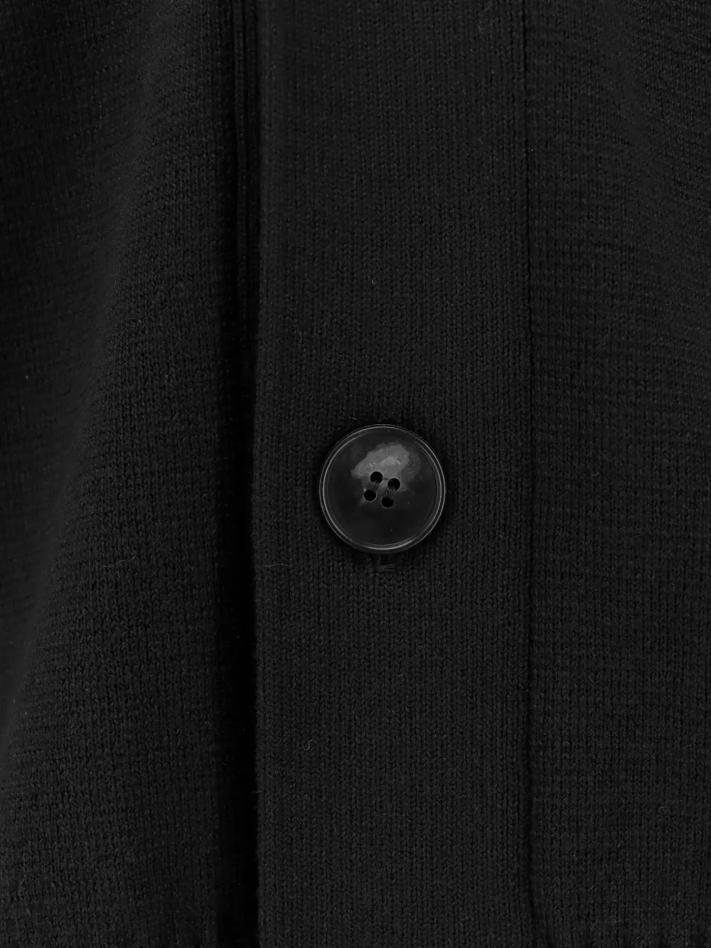 Alpha Studio Man Cardigan Black Size 38 Merino Wool In Black