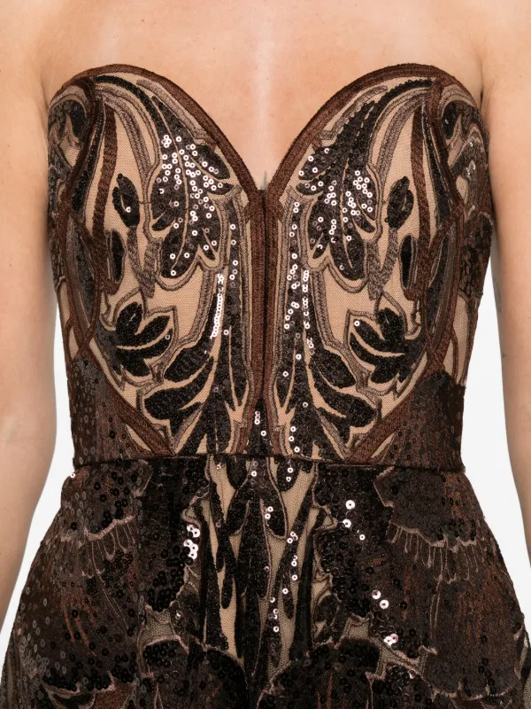 embellished embroidered maxi dress Naïa Embellished Maxi Dress main image 1