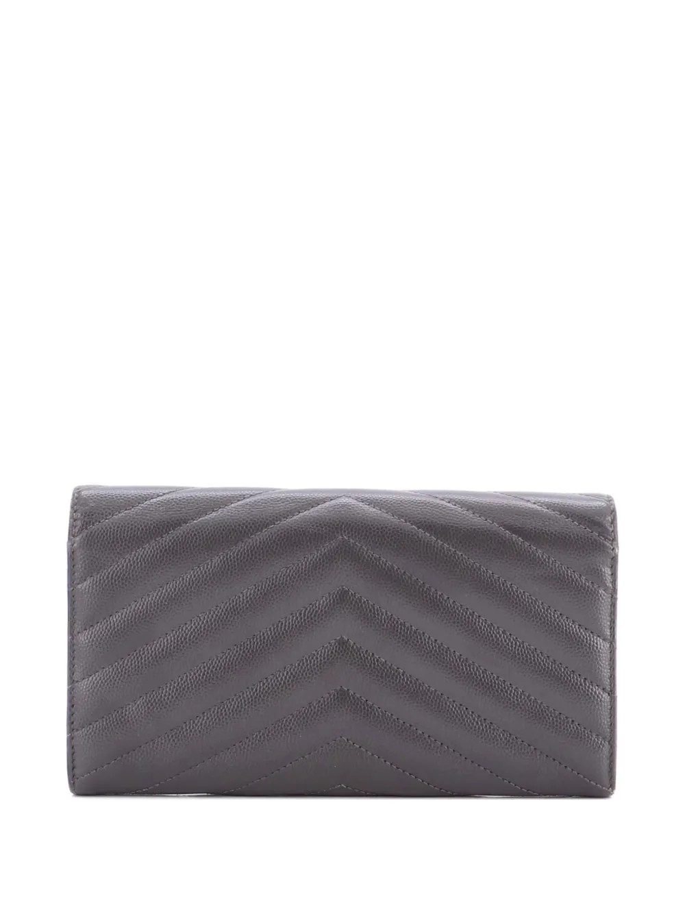 Saint Laurent Pre-Owned Classic Monogram Flap Wallet Matelasse Chevron Leather Large small wallets | Image 2