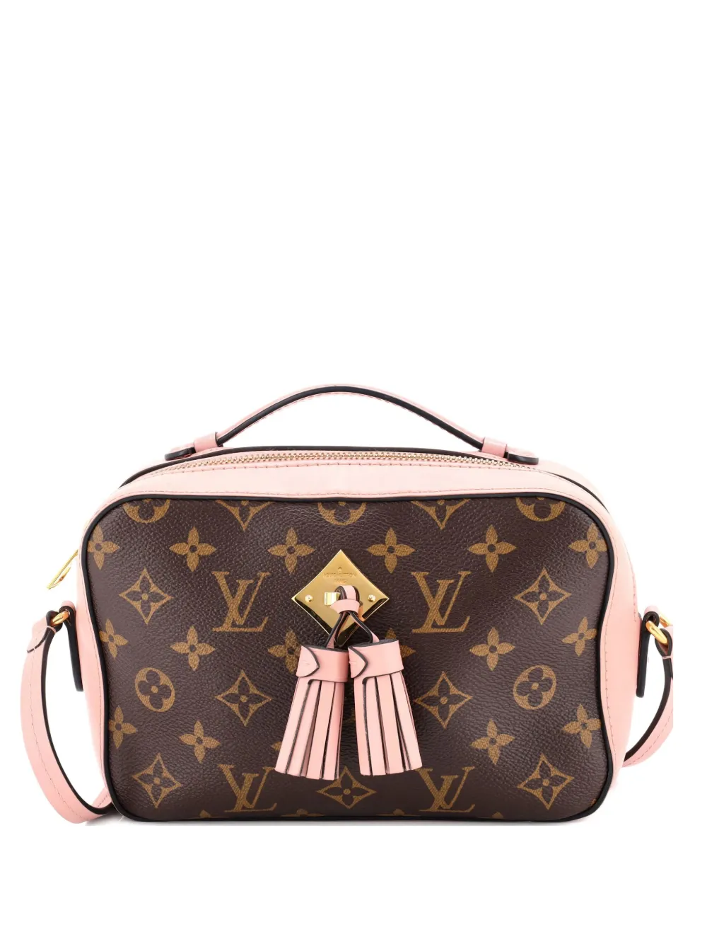 Louis Vuitton Pre-Owned Saintonge Handbag Monogram Canvas with Leather Louis Vuitton Pre-Owned Saintonge Handbag Monogram Canvas with Leather
