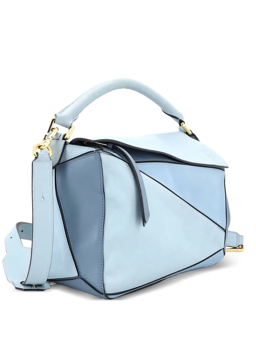 Loewe Pre-Owned Puzzle Bag Leather Medium shoulder bag - ブルー Loewe Pre-Owned Puzzle Bag Leather Medium shoulder bag - ブルー