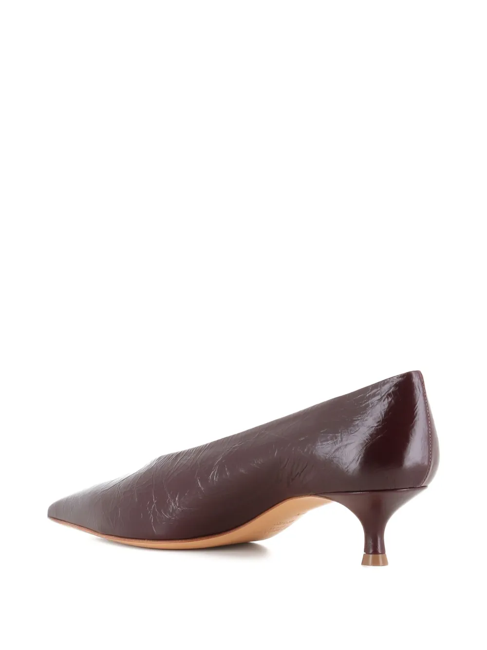 Le Monde Beryl 40mm Babouche Pointed Pumps In Burgundy