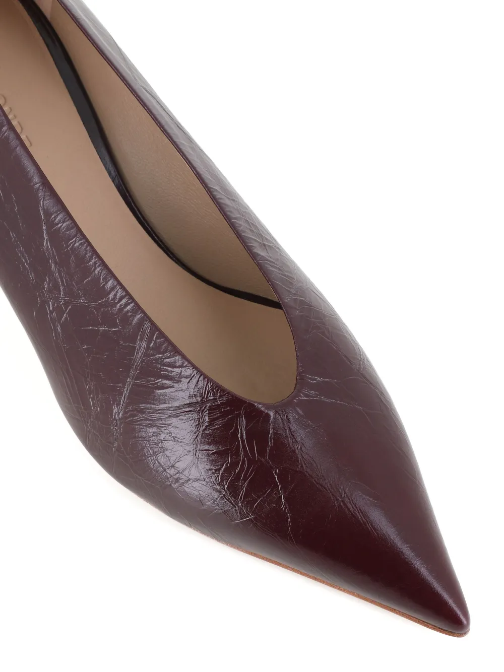 Le Monde Beryl 40mm Babouche Pointed Pumps In Burgundy