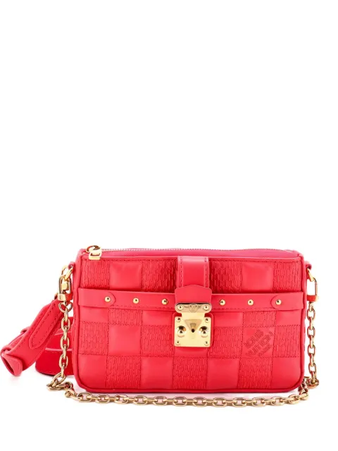 Louis Vuitton Pre-Owned Pochette Troca Damier Quilted Lambskin MM shoulder bag