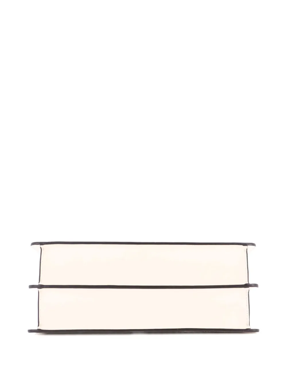 Pre-owned Fendi Peekaboo Iseeu Bag Perforated Leather Medium Satchel In Neutral