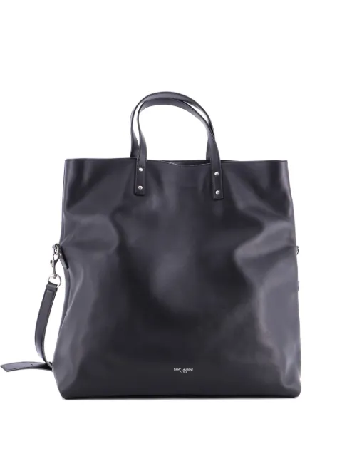 Saint Laurent Pre-Owned Foldover Shopping Leather Medium tote bag