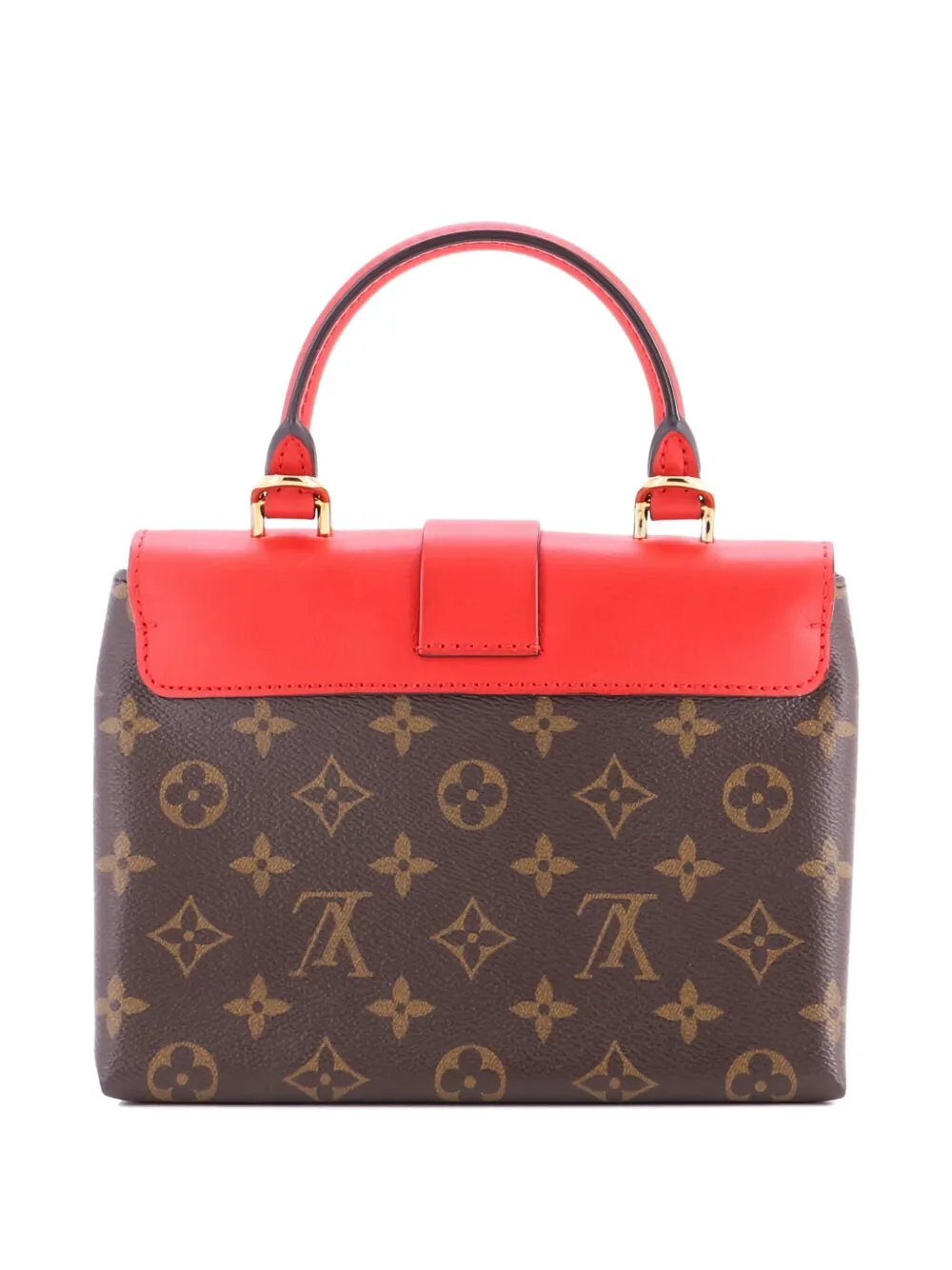 Locky Handbag Monogram Canvas With Leather Bb Satchel