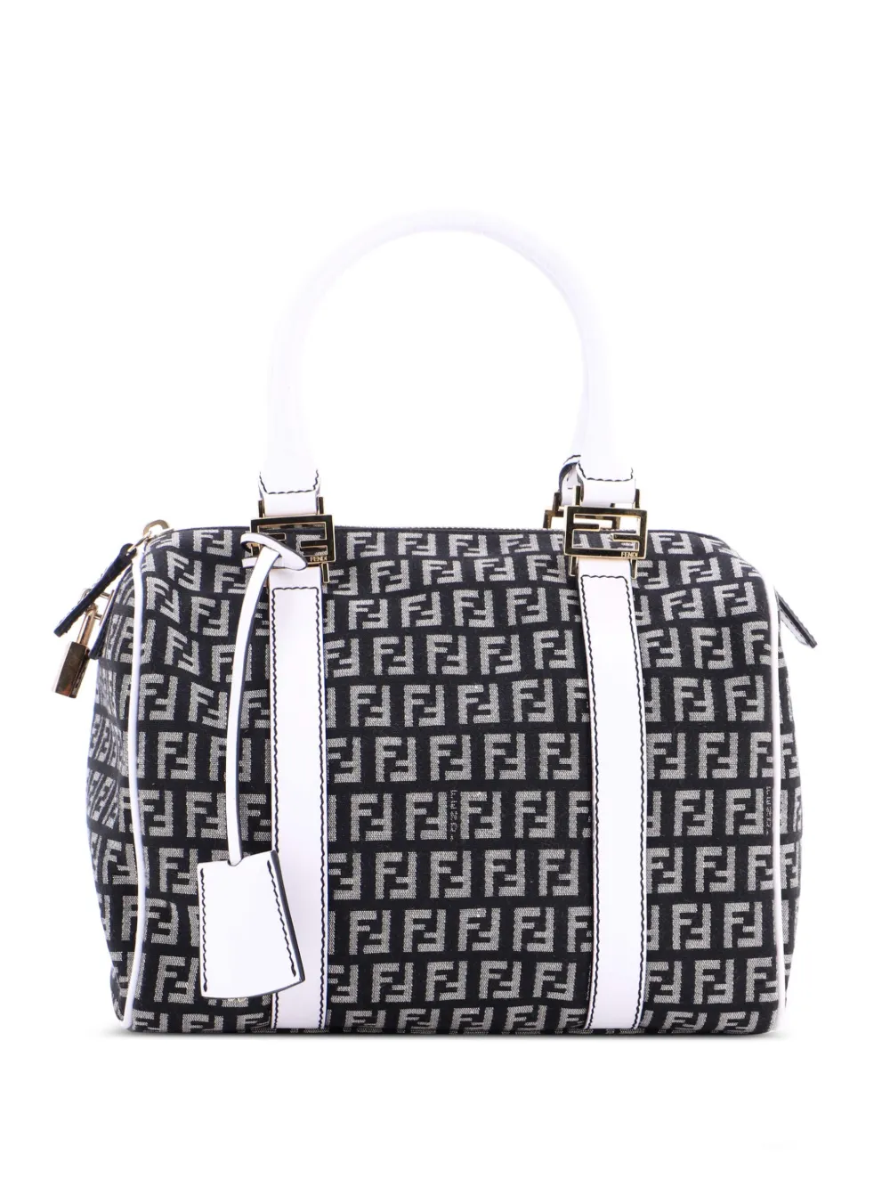 Fendi Pre-Owned Boston Bag Zucchino Canvas Small satchel | Black | Image 1