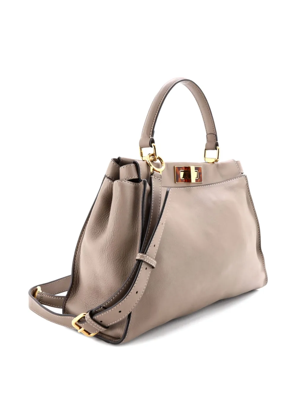 Fendi Pre-Owned Peekaboo Bag Leather with Plexiglass Detail Regular satchel | Pre-Owned | Image 2