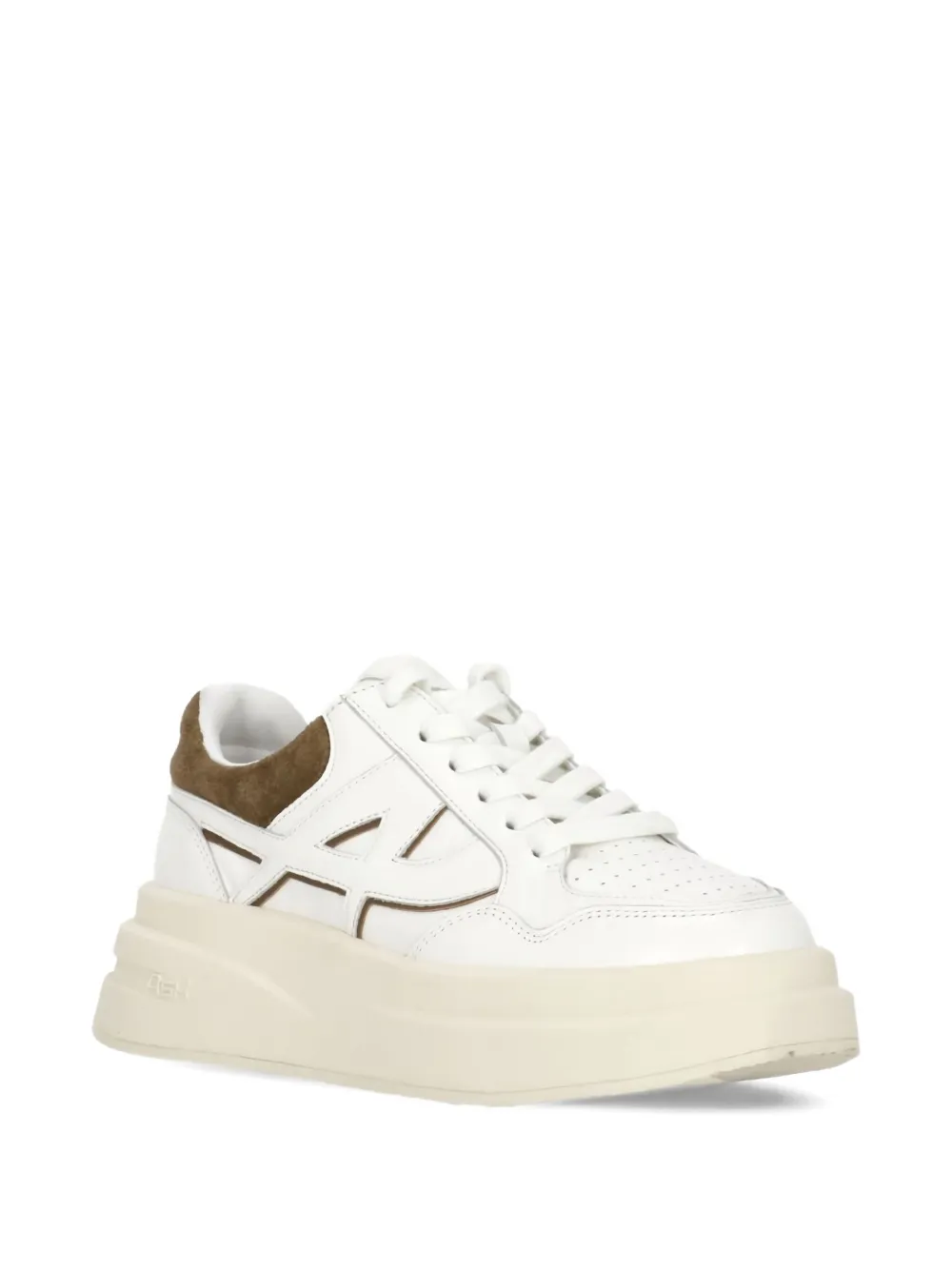 Ash Icone cutout leather sneakers - Wit