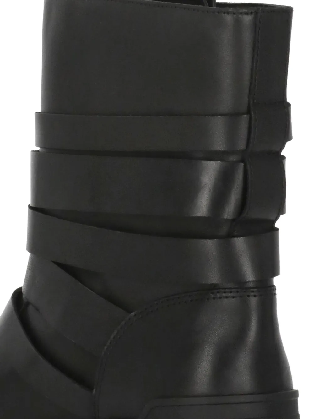 Ash Straps Buckle Boot In Black