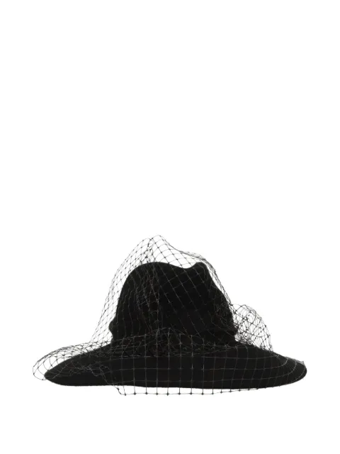 Stephen Jones bow-detail fedora hat