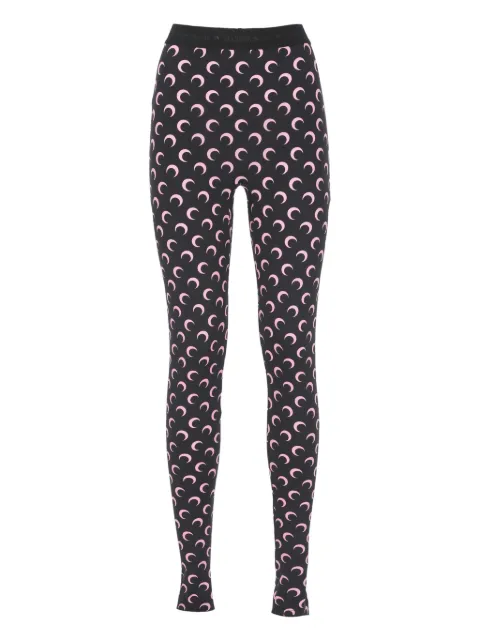Marine Serre leggins con estampado Fuseaux Moon