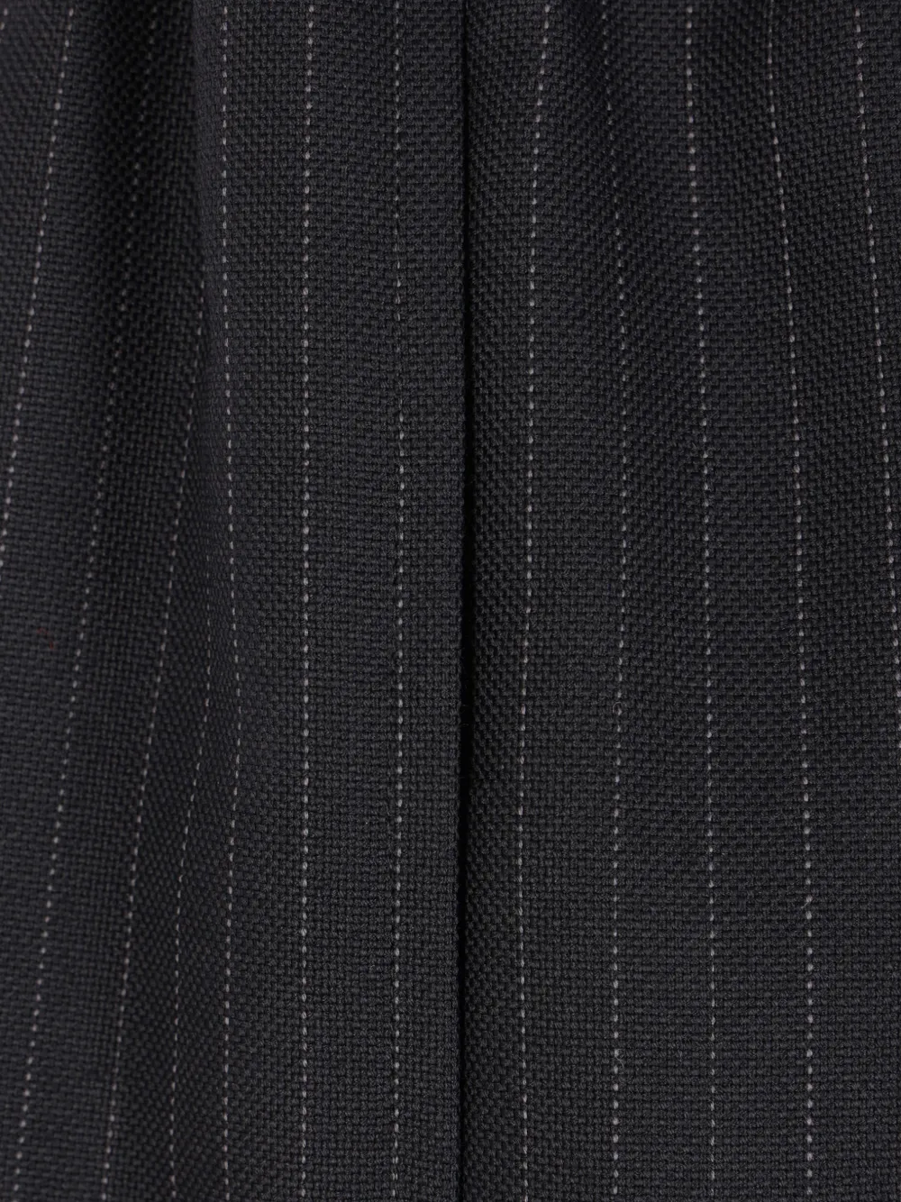 Comme Des Garçons Pinstripe Elasticated Trousers In Black